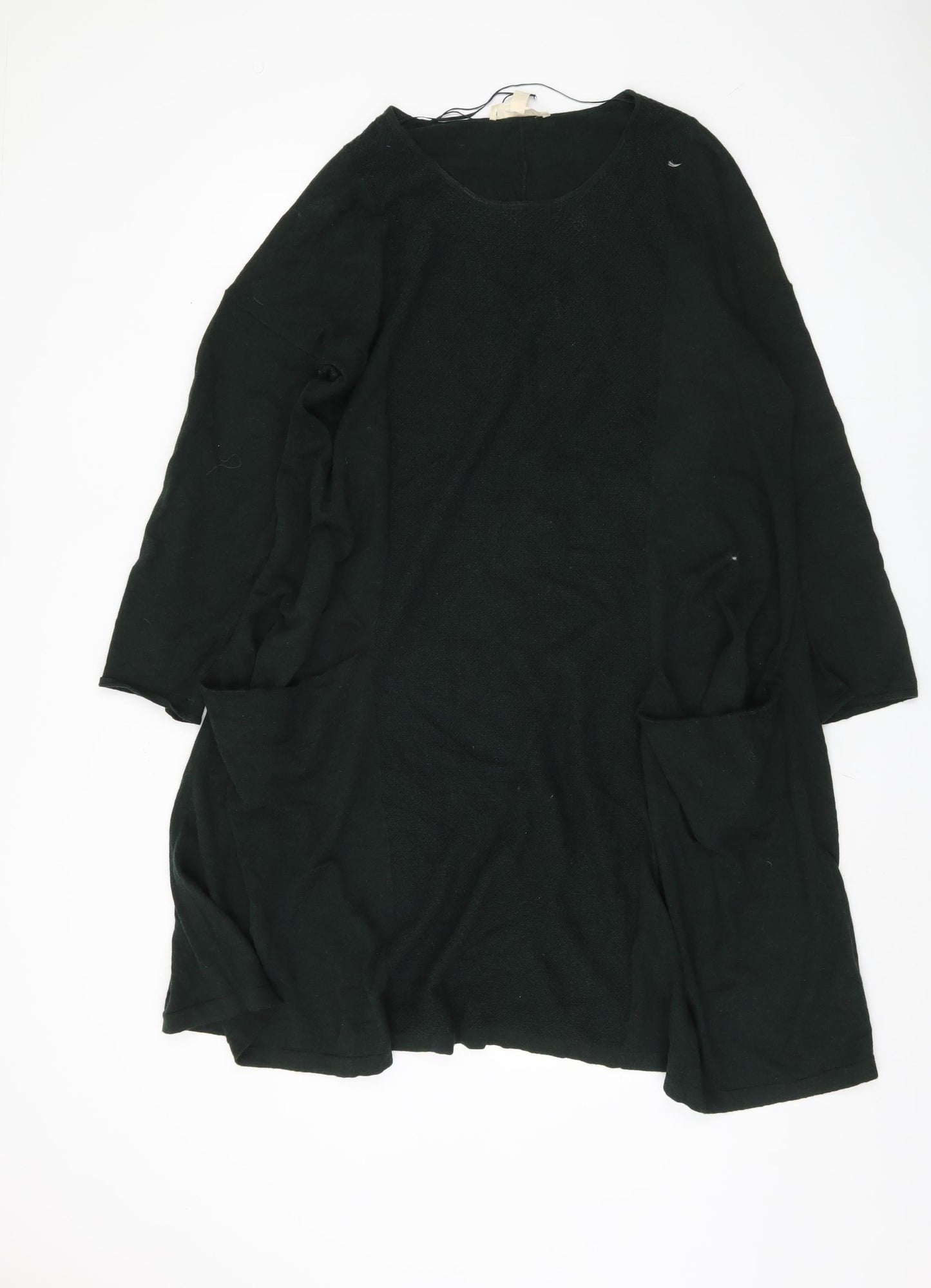 Seasalt Women's Black Knit Dress Size 18 with Pockets