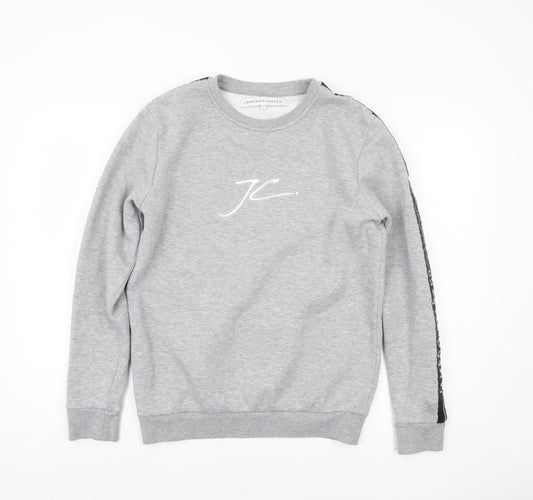 Jameson Carter Men's Grey Crew Neck Sweatshirt S