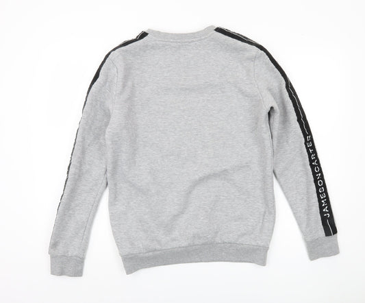 Jameson Carter Men's Grey Crew Neck Sweatshirt S