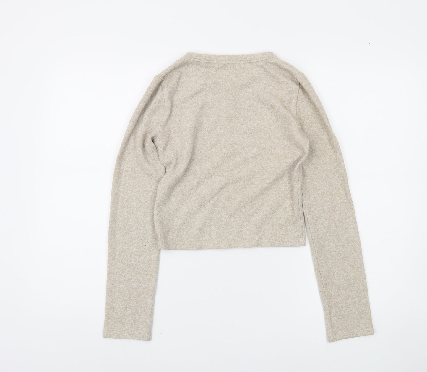 Zara Women's Beige Round Neck Jumper, Size 12