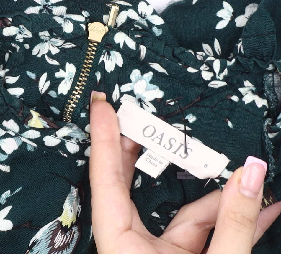 Oasis Women's Multicoloured Floral Top Size 6