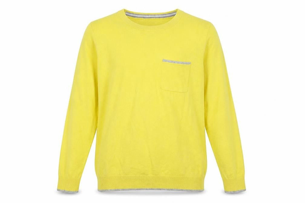 Gap Mens Yellow Cotton Pullover Jumper S