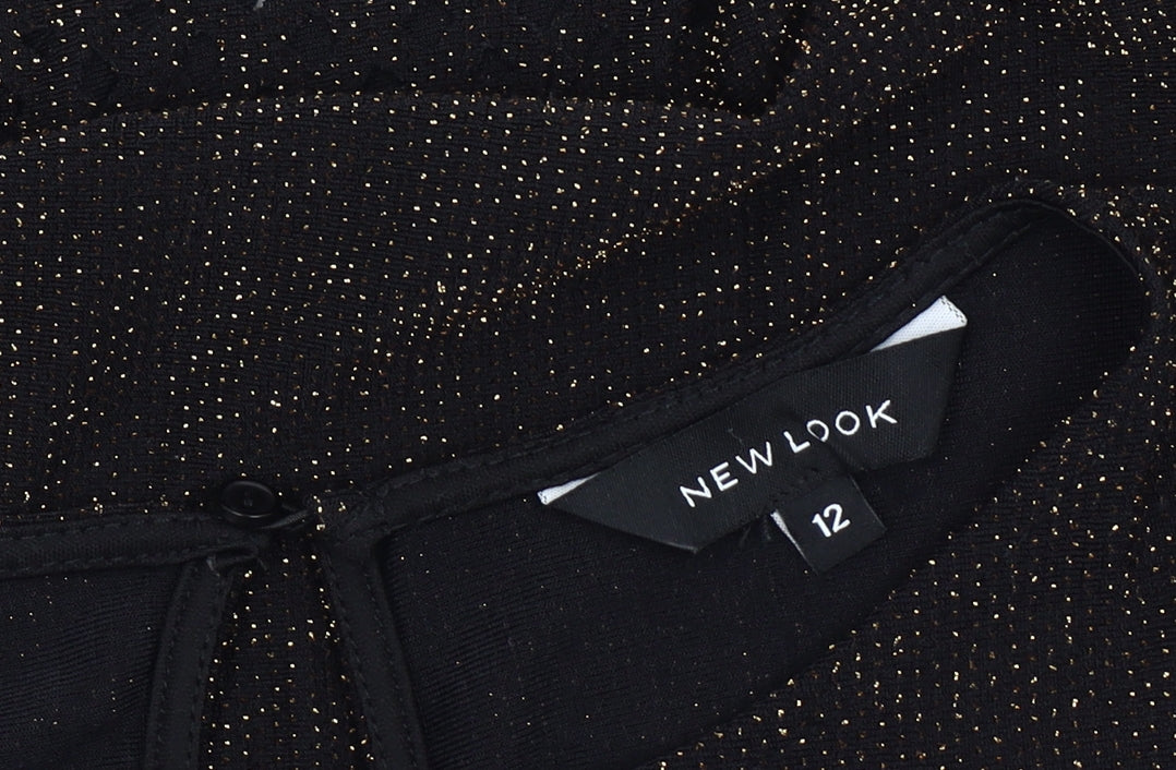 New Look Women's Black Short Sleeve Top