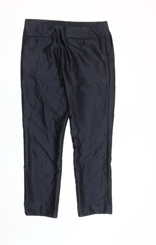 Goodsouls Men's Black Dress Pants Size 34 Regular Fit