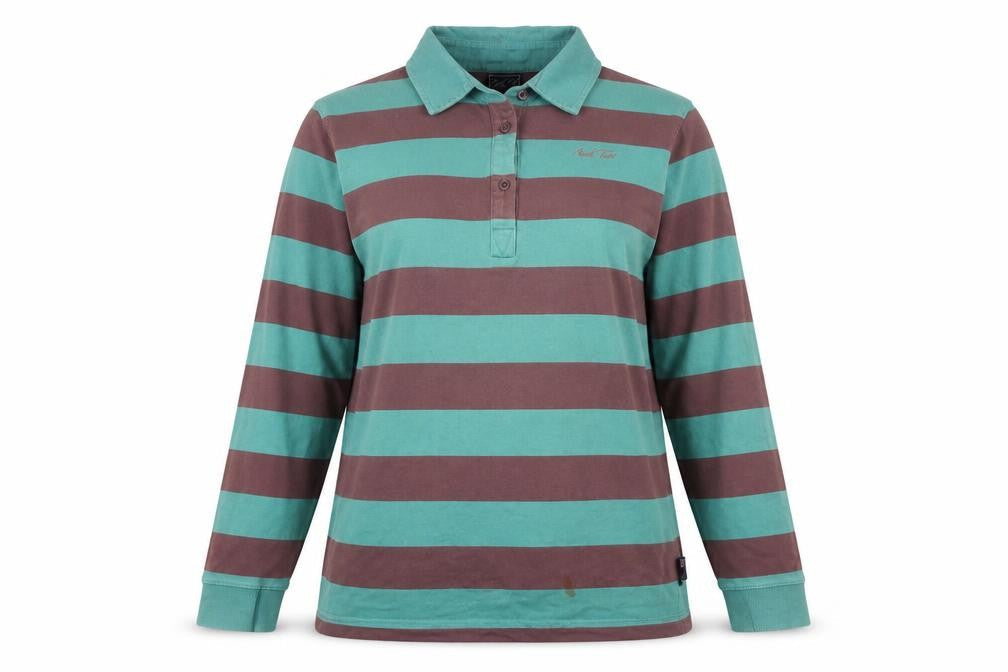 Mark Todd Women Multicoloured Striped Polo Size 18