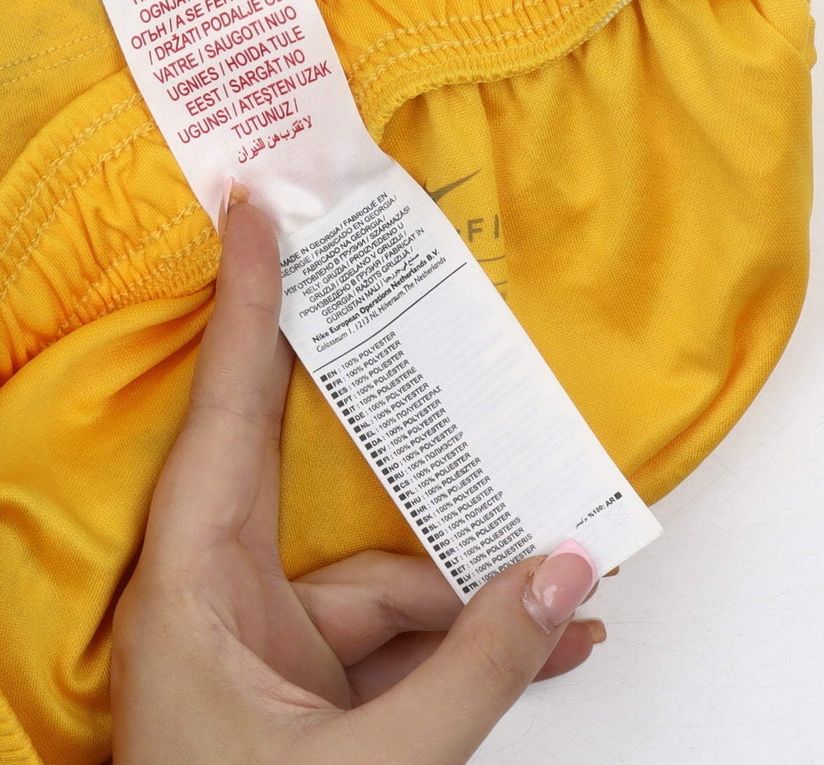 Nike Boys Yellow Athletic Shorts M