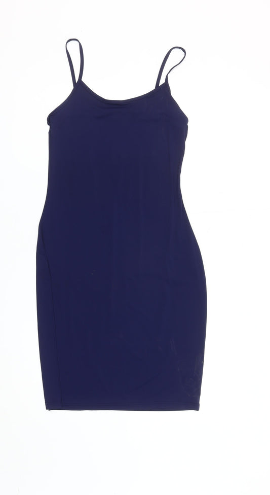 Karen Millen Women’s Blue Slip Dress S