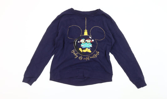 Disney at Next Women's Blue Christmas Sweatshirt Size 12
