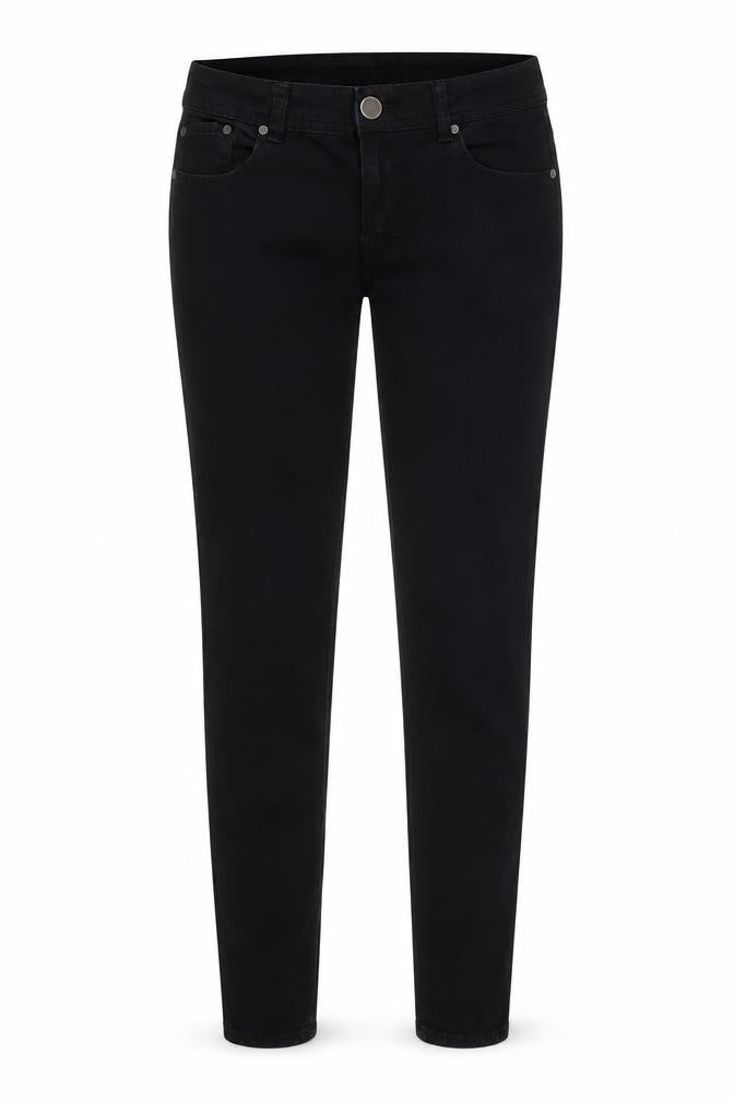 Front view of Denim Co. Women's Black Skinny Jeans, size 10