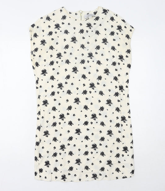 & Other Stories Women’s Ivory Shift Dress Size 6 Floral