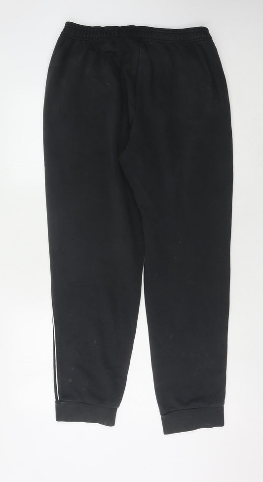 Adidas Men's Black Joggers, Size L, Casual Comfort