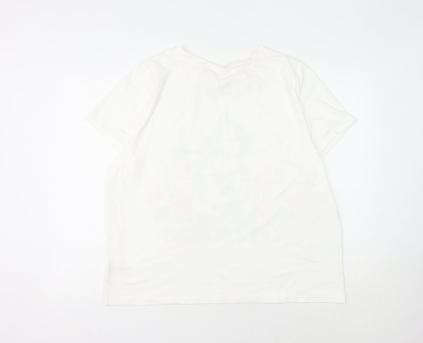 Disney Women's White Minnie Mouse T-Shirt Size 18