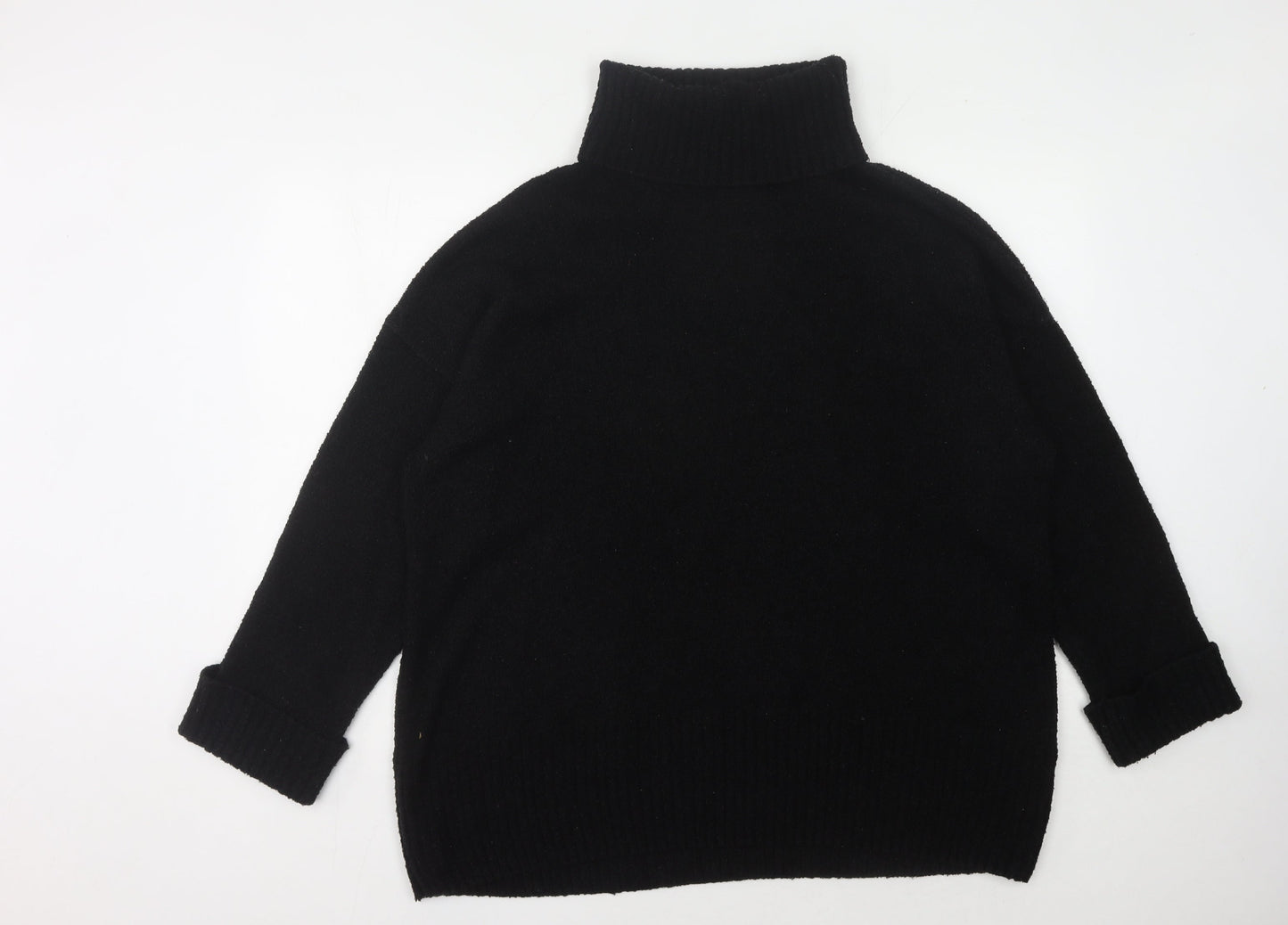 Firetrap Women's Black Roll Neck Jumper Size 10