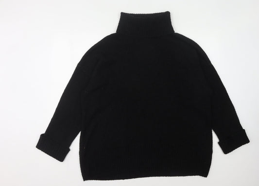 Firetrap Women's Black Roll Neck Jumper Size 10