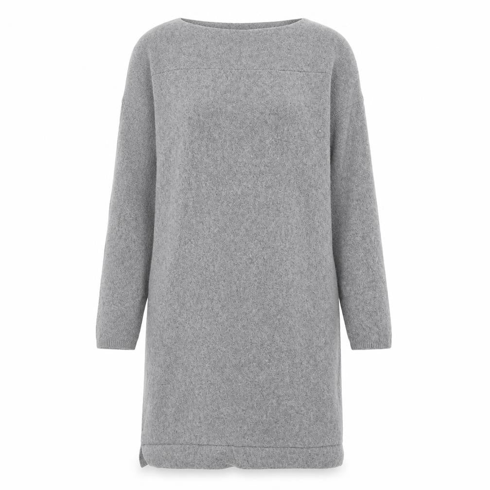 Monsoon Women's Grey Wool Knit Shift Dress M