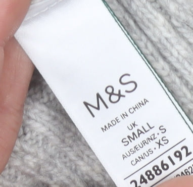 Marks and Spencer Women's Grey Pullover Jumper - Size S