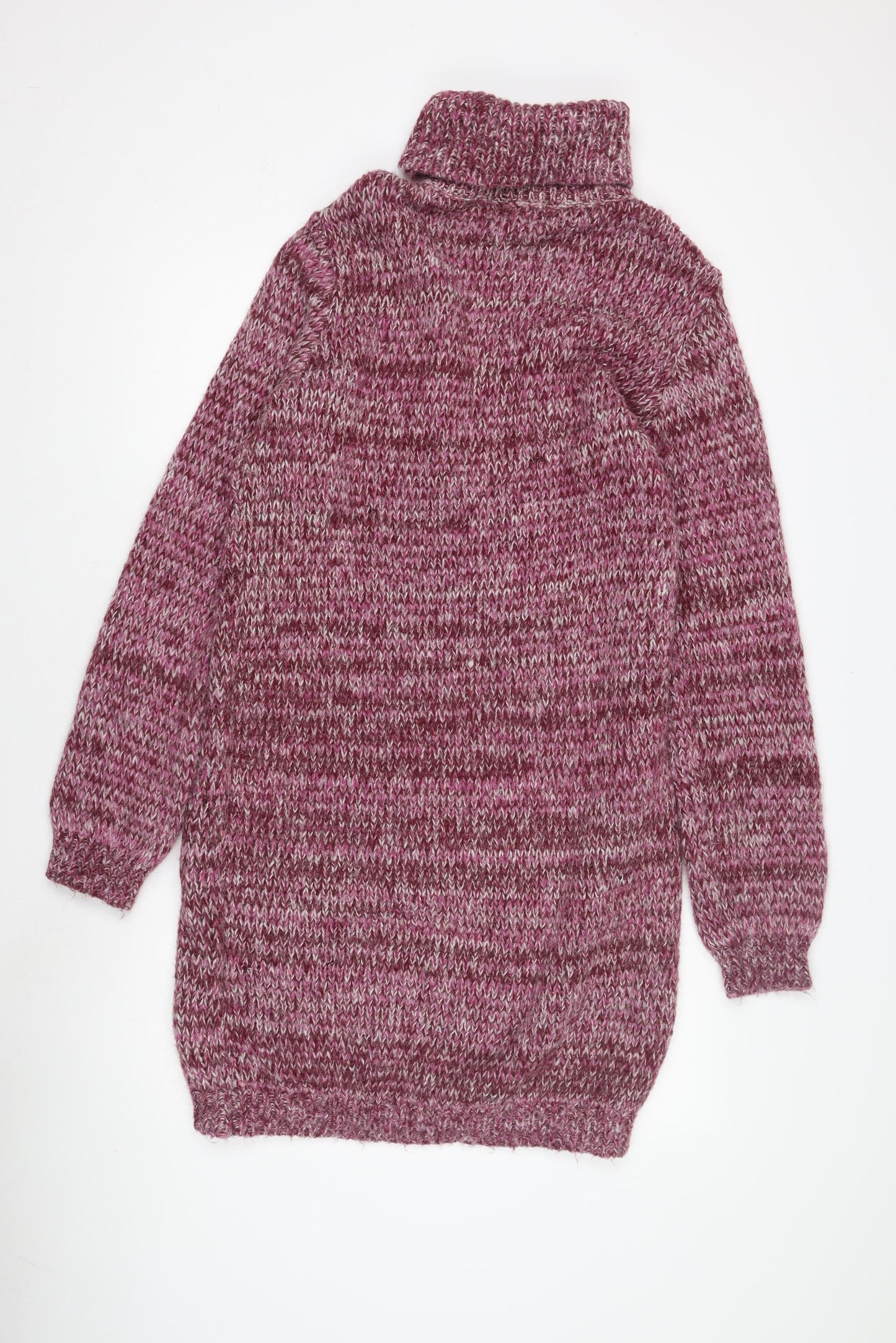 Pieces Women's Multicoloured Roll Neck Pullover Jumper M