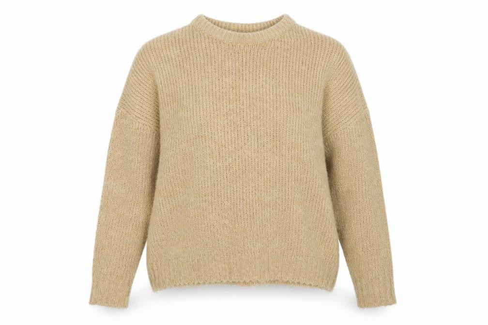 Boohoo Women's Beige Pullover Jumper, M, Chunky Knit