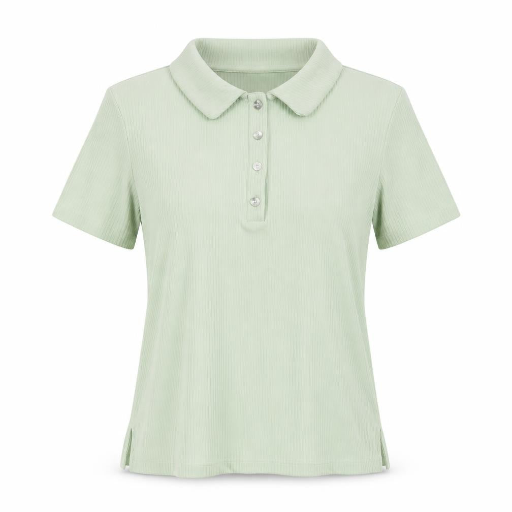MNG Women's Green XS Polo Shirt - Casual Knit Top