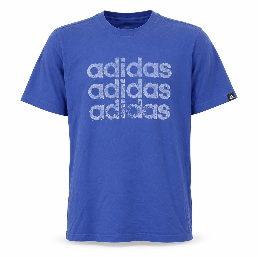 Mens UK Size M adidas Blue  Cotton T-Shirt