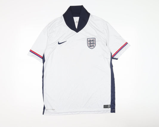 Nike Men's White Football Jersey, Medium, Collared