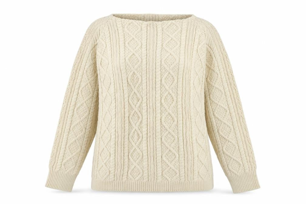 Front view of TRU Collection Women's Beige jumper M
