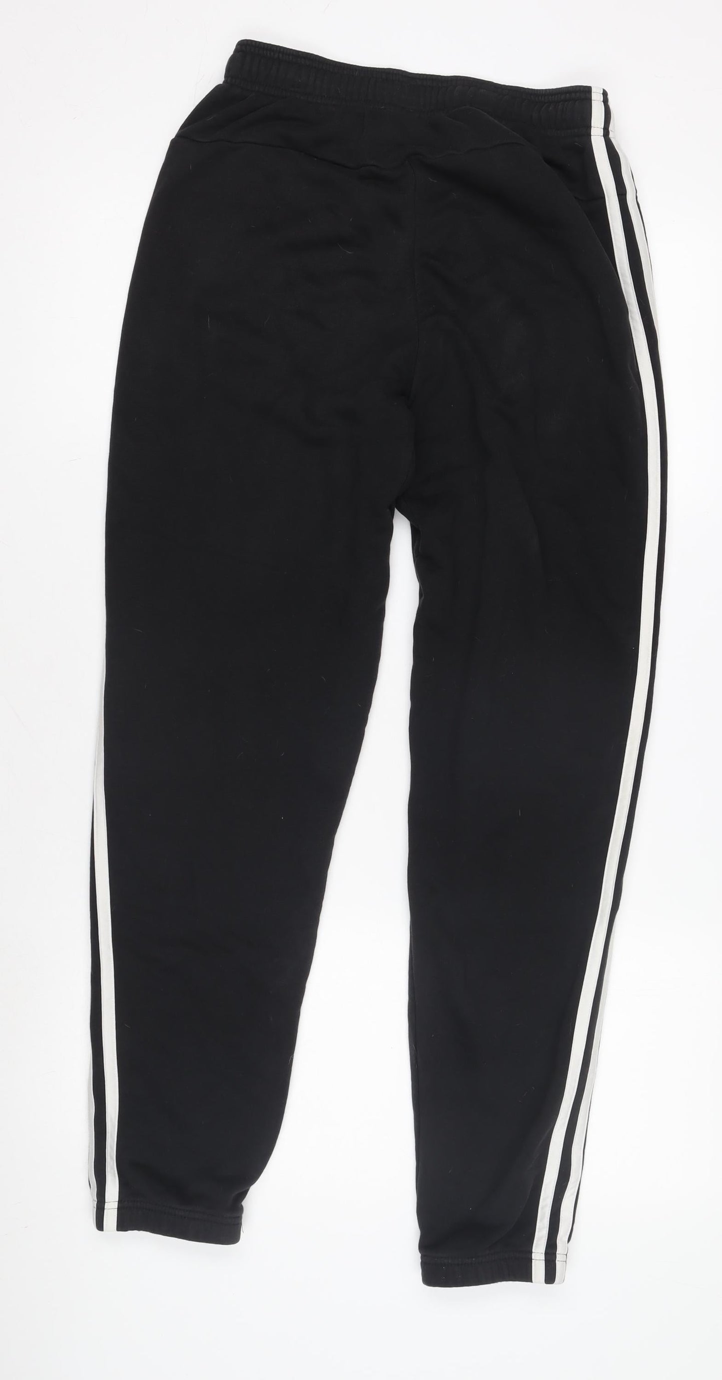 Adidas Men's Black Jogger Trousers, Size M, Fleece, Activewear