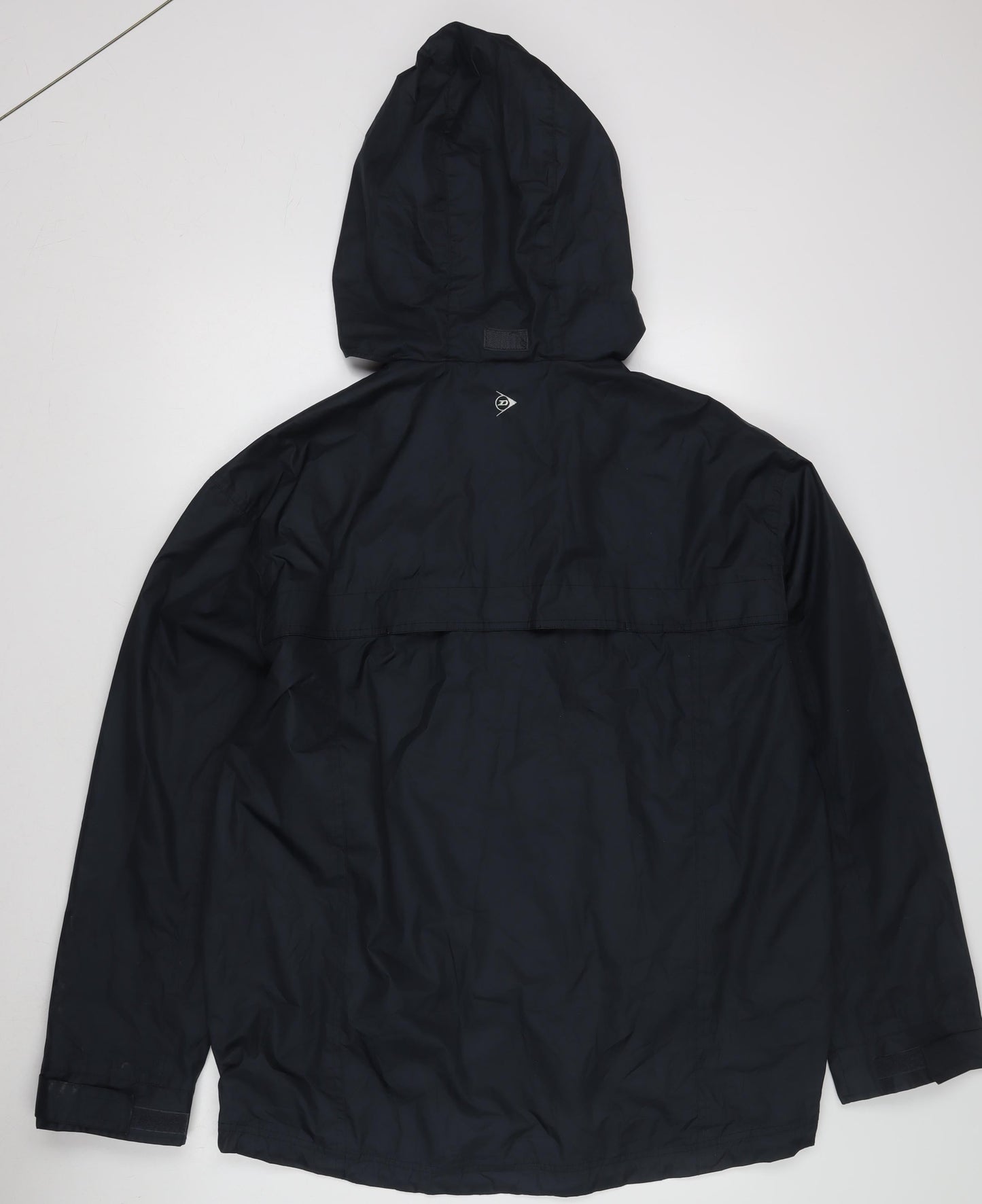 Dunlop Men's Black Hooded Rain Jacket Size L