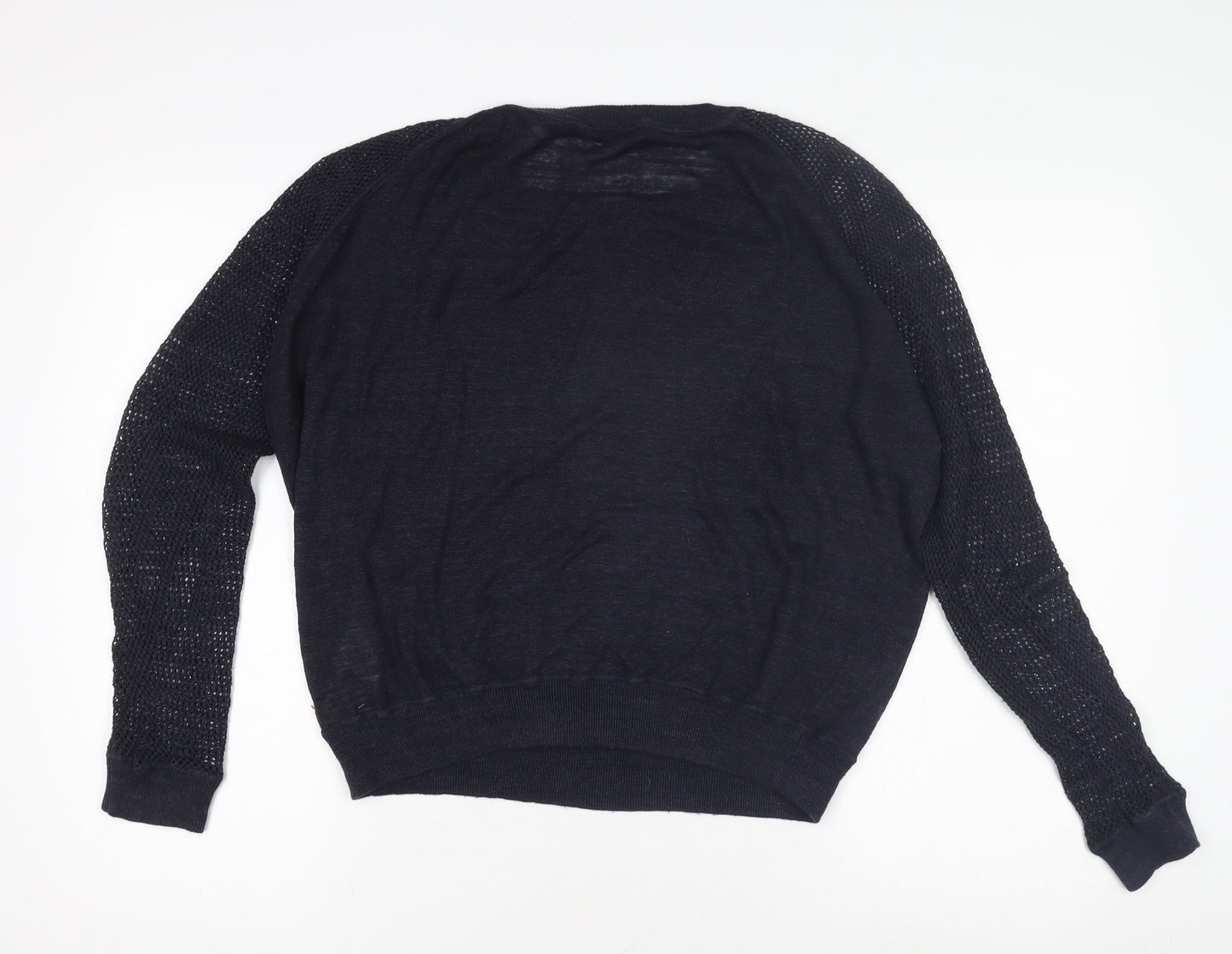 Hugo Boss Women's Black Pullover Jumper, L, Crew Neck