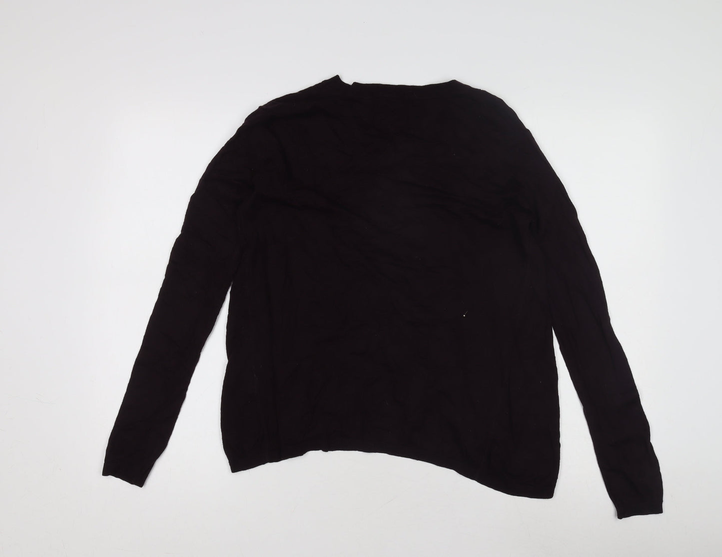 Jigsaw Women's Black V-Neck Pullover Jumper - Small