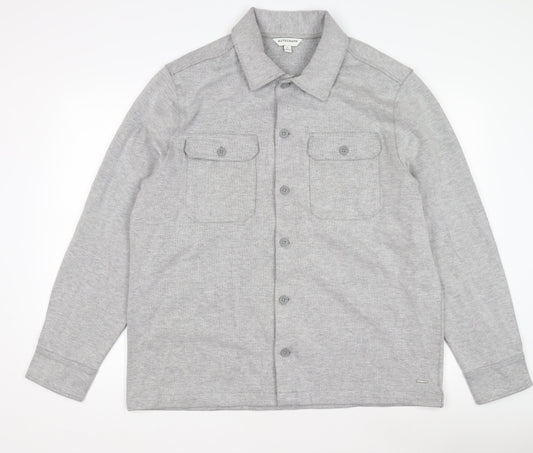 Marks and Spencer Mens Grey XL Basic Knit Jacket