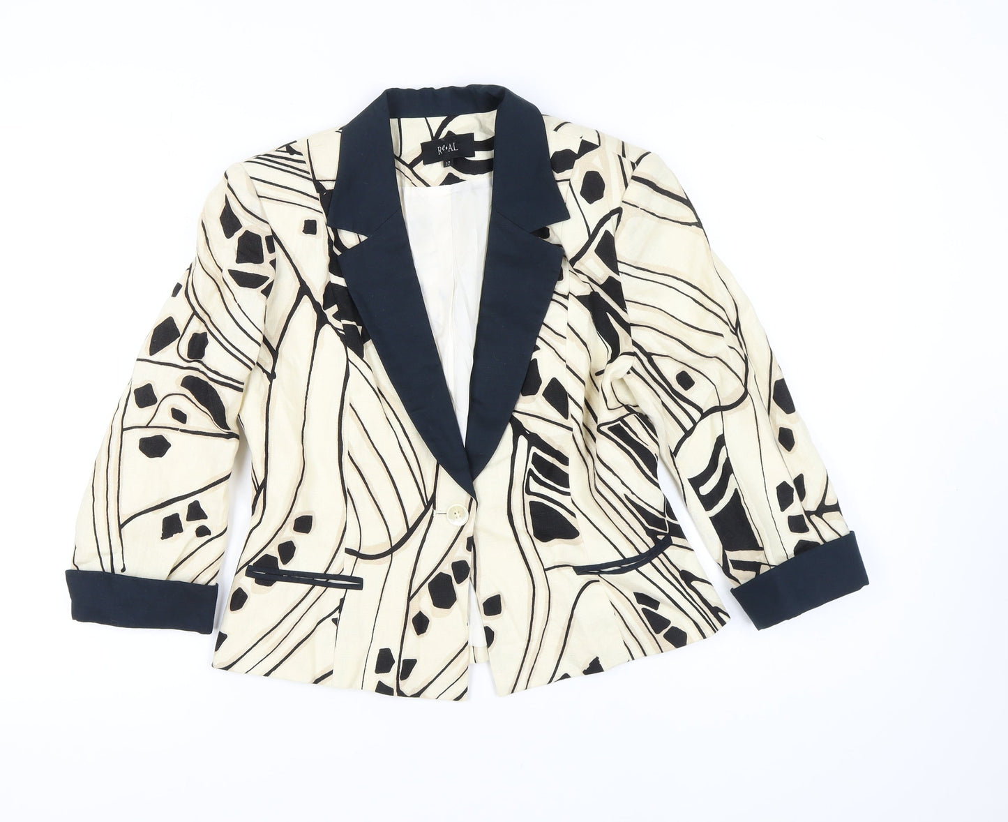 Re.al Women's Multicoloured Blazer UK 12
