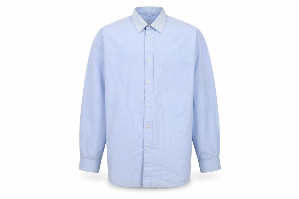 Van Heusen Men's Blue Long Sleeve Shirt, Size 18