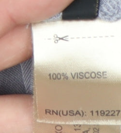 Massimo Dutti Women's Grey Balloon Sleeve Blouse Size 14