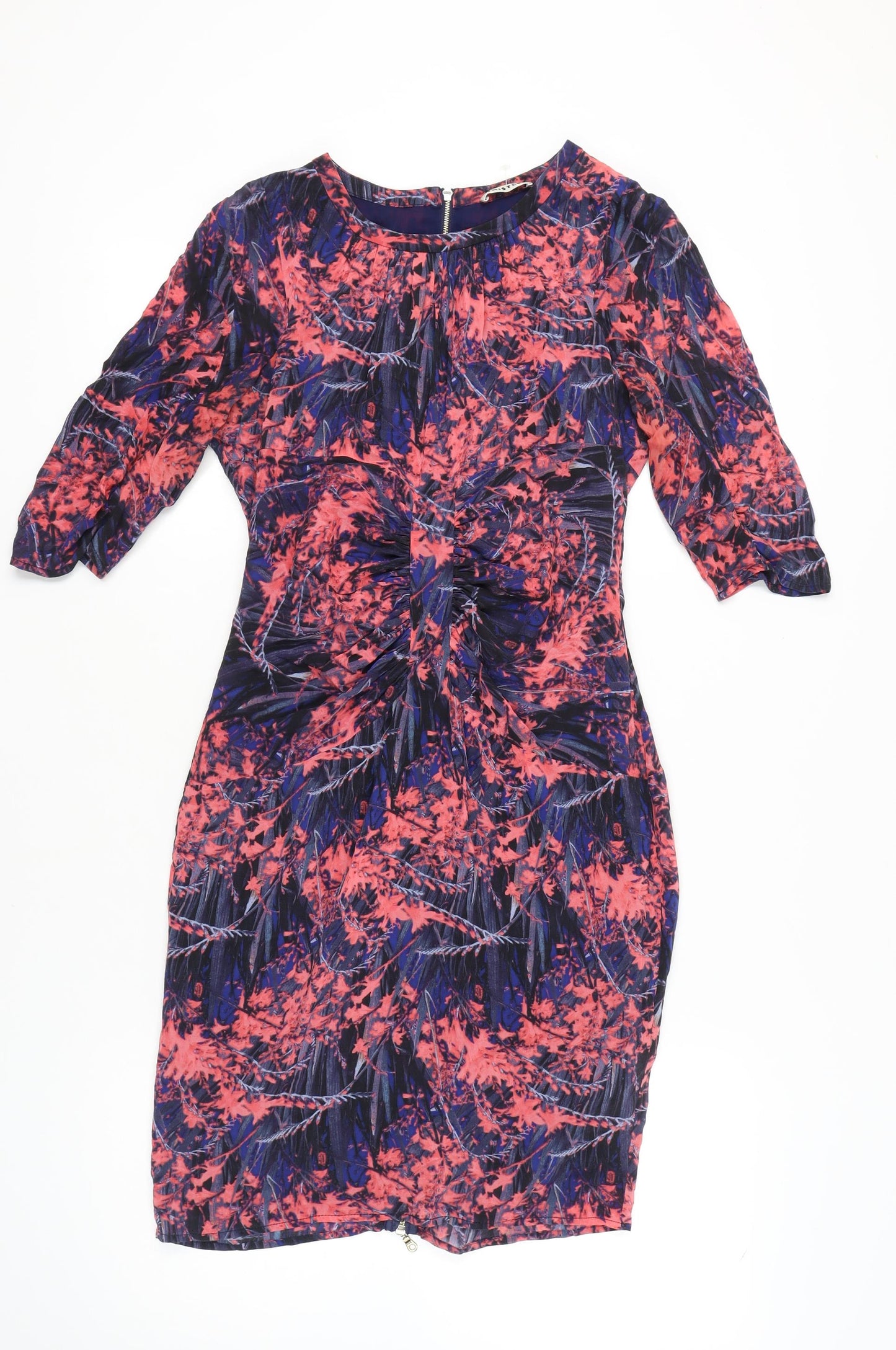 Whistles Women's Multicoloured Silk Dress Size 12