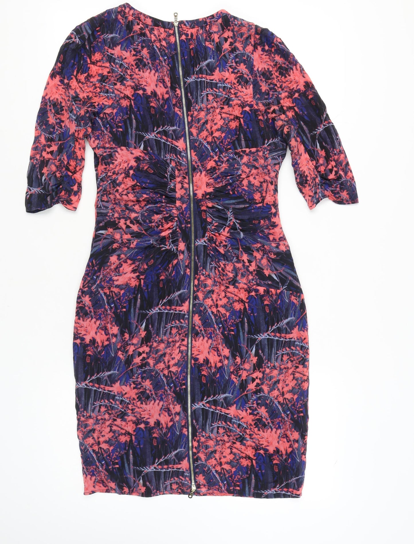 Whistles Women's Multicoloured Silk Dress Size 12