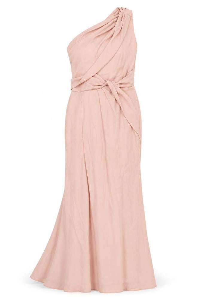 ASOS Design Pink One Shoulder Mermaid Dress Size 8