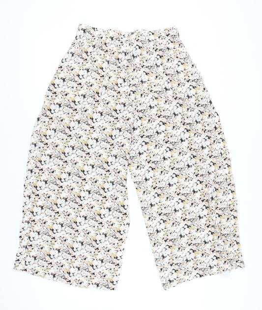 GAP Women's Multicoloured Floral Cropped Trousers Size 8