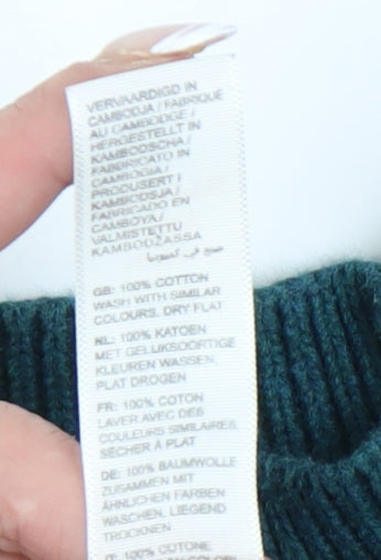 Fat Face Women’s Green Cotton Pullover Jumper Size 14