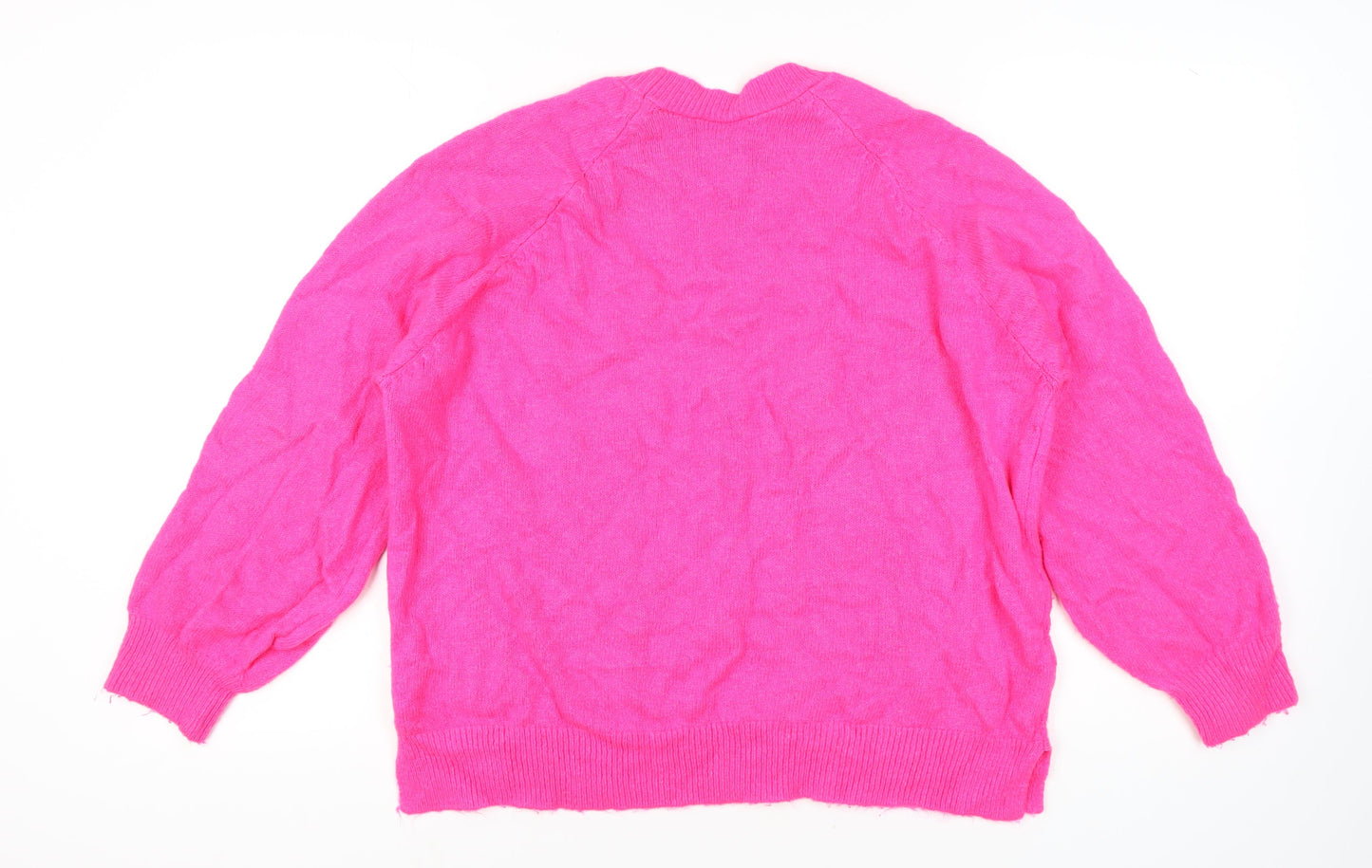Pull & Bear Women's Pink Pullover Jumper, Size 12