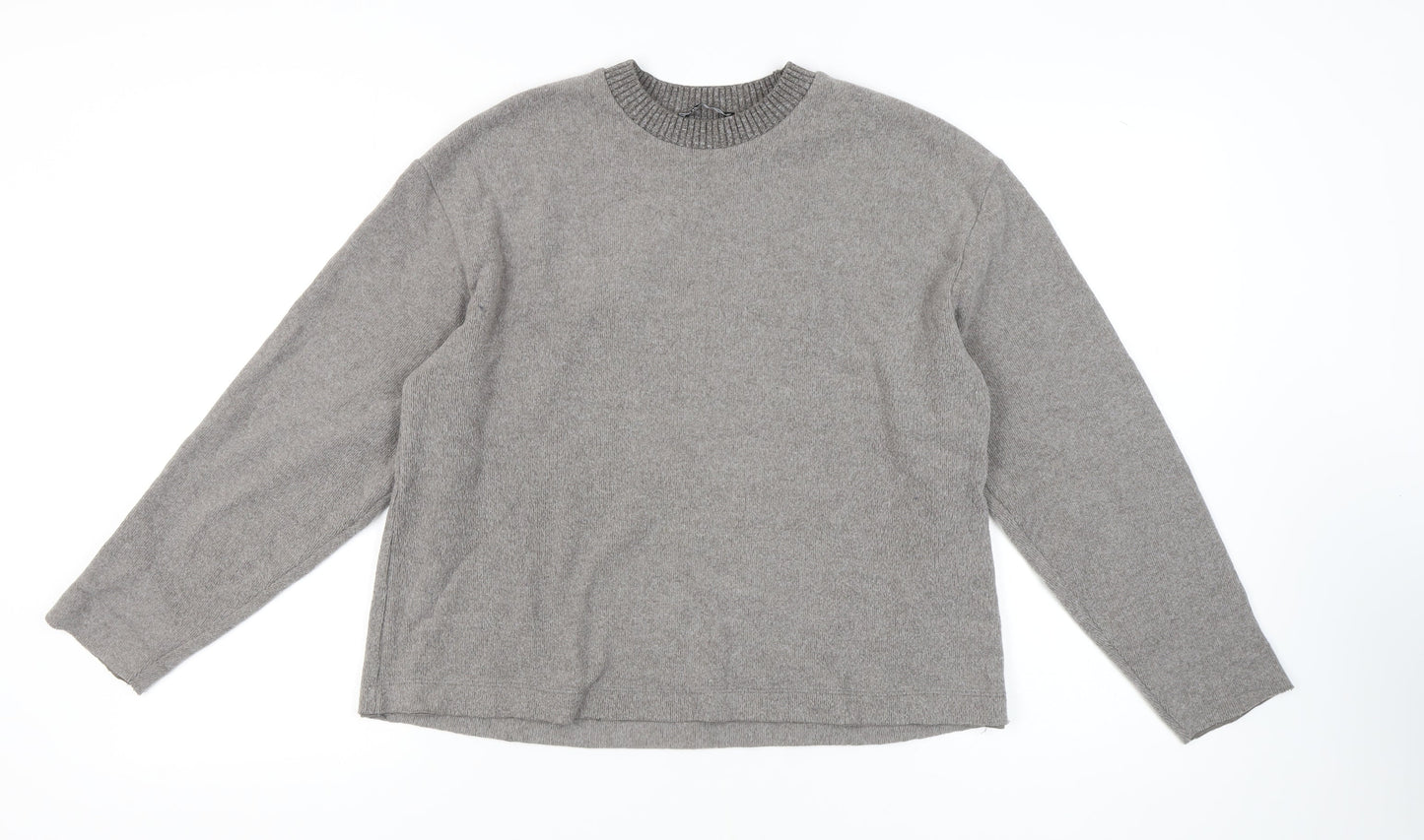 Zara Women's Grey Pullover Jumper Size 12