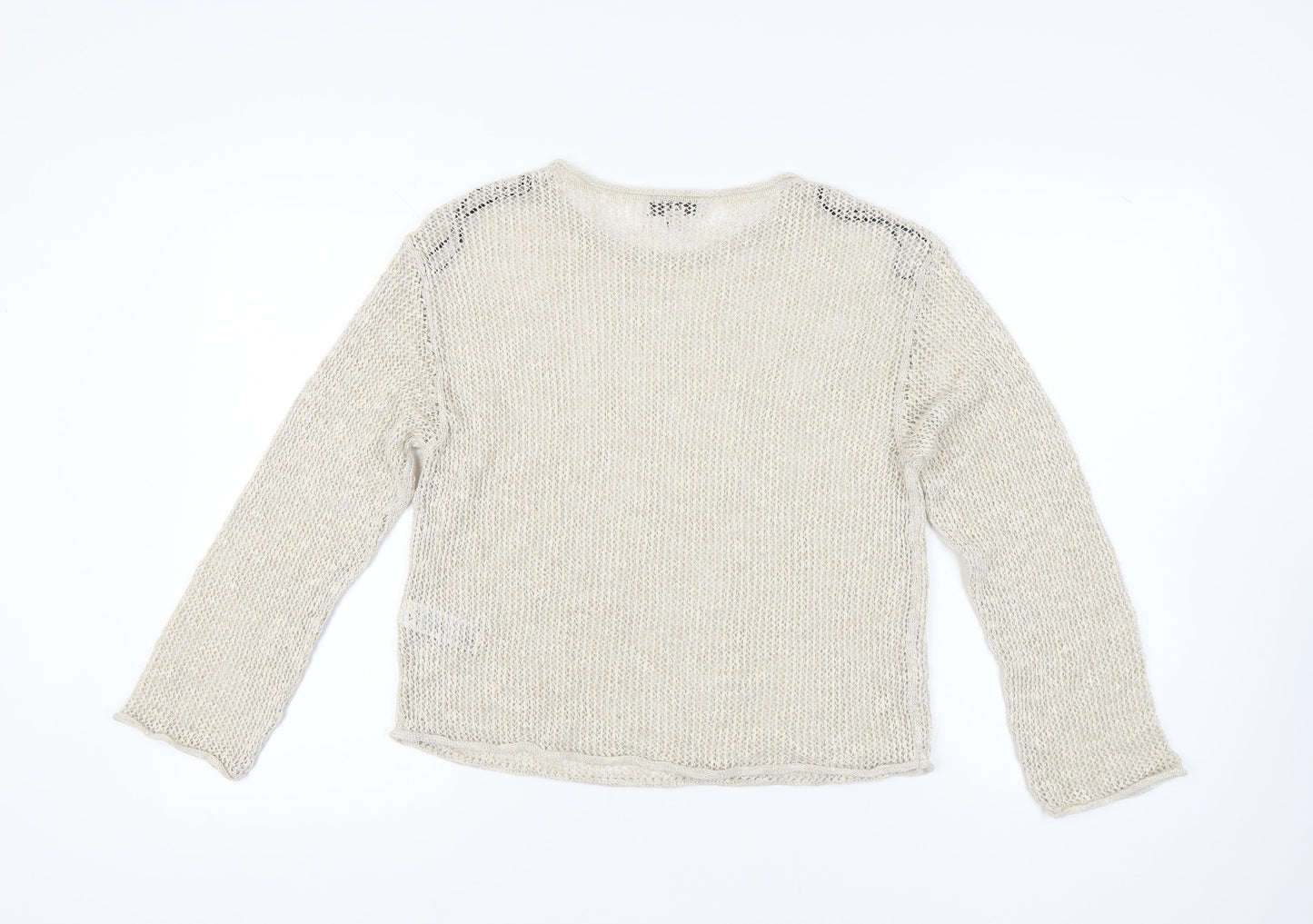 Marks and Spencer Women's Ivory Knit Pullover Jumper M