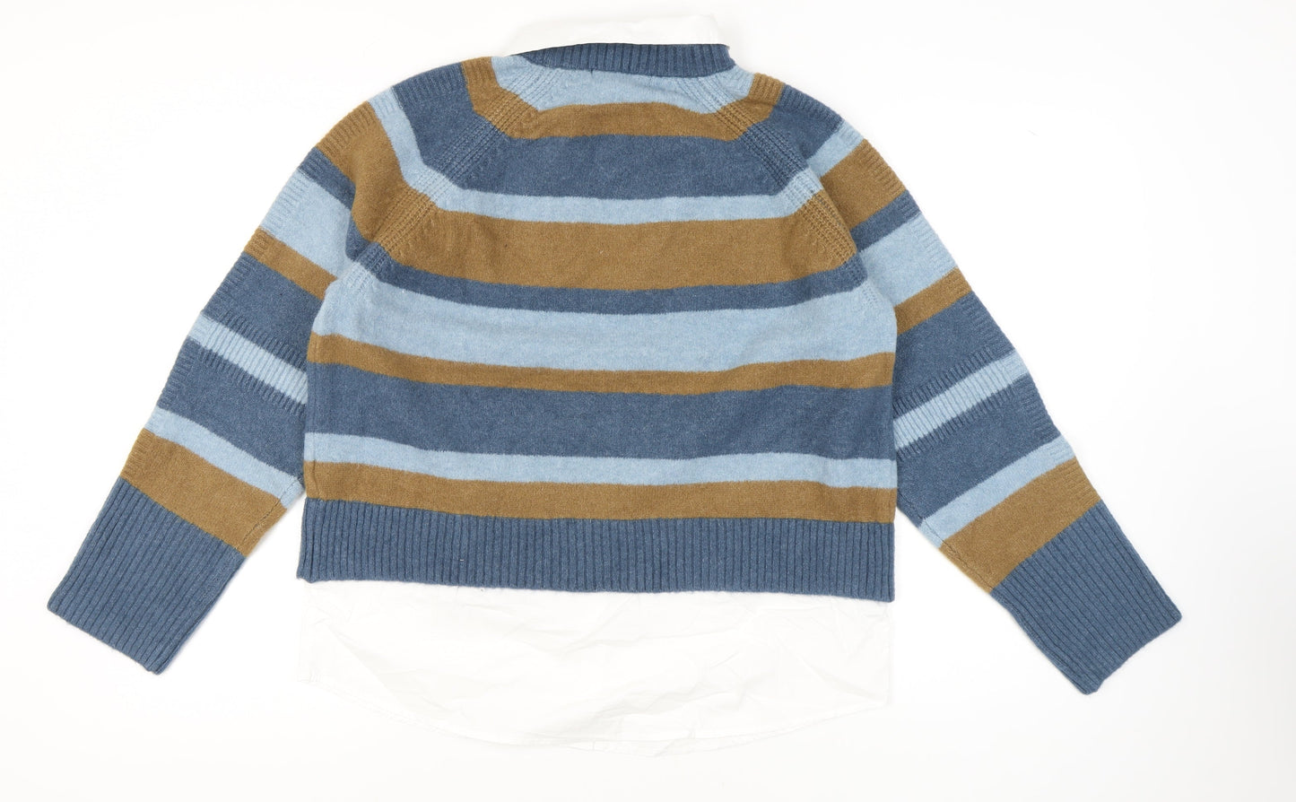 Next Women's Blue Striped Pullover Jumper Size 12