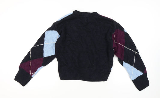 Superdry Women's Multicoloured Pullover Jumper, Size 14