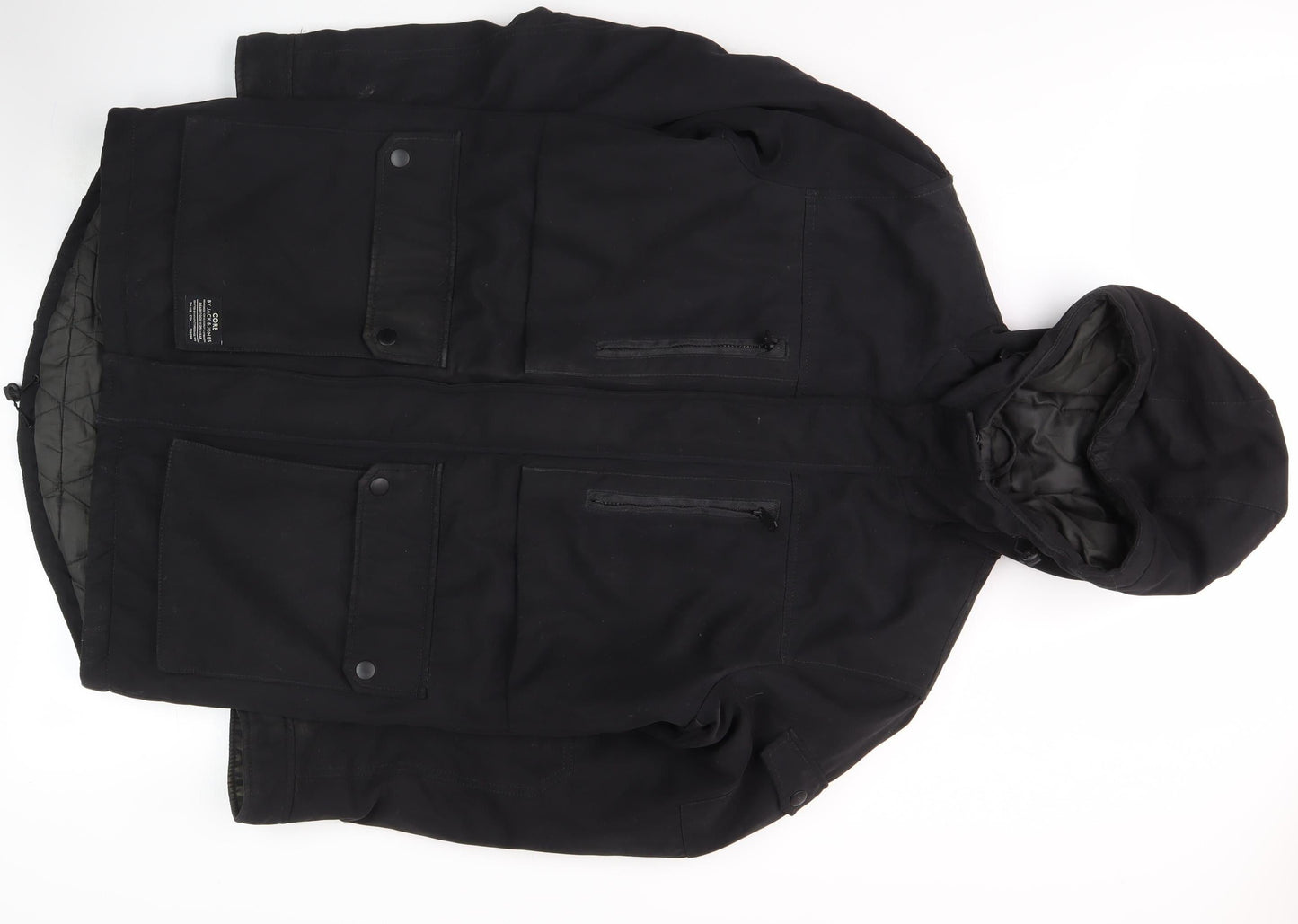Jack & Jones Men's Black Parka Jacket L