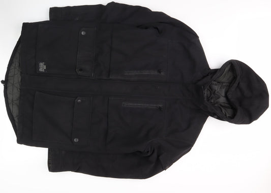 Jack & Jones Men's Black Parka Jacket L