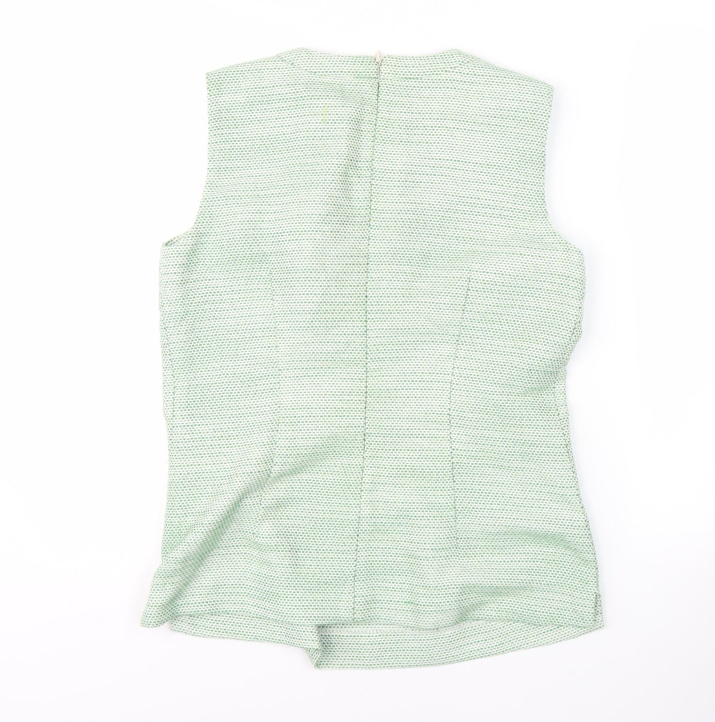 Kew 159 Women's Green Blouse Size 12 Sleeveless Elegant Casual