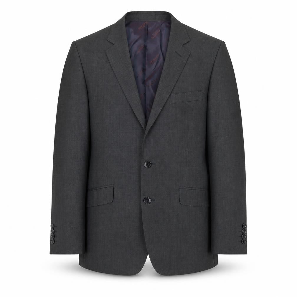 Bernini Men's Grey Single-Breasted Blazer Jacket