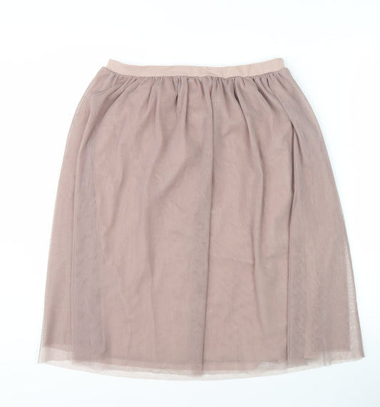 Next Women's Brown Midi Skirt, Size 10, Elastic Waist