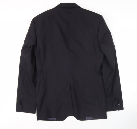 Next Men's Black Suit Jacket 36 Regular Fit Formal